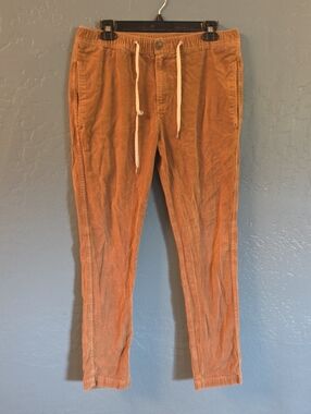 Vuori Men's Corduroy Drawstring Pants - Copper Tan